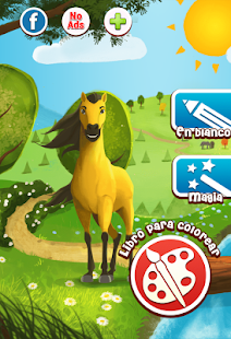 Captura de pantalla de la aplicacion Android Horse coloring pages game