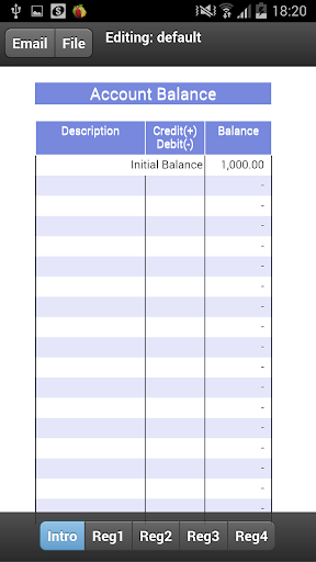 Simple Account Balance