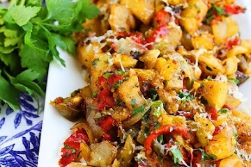 Potato Hash with Bell Peppers and Onions