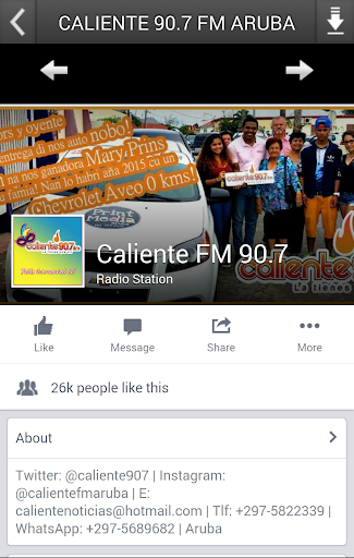 CALIENTE 90.7 FM ARUBA