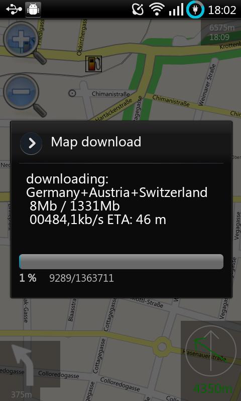 ZANavi for Android donate Screen 2