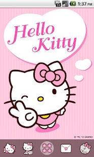 Hello Kitty Pink Heart Theme