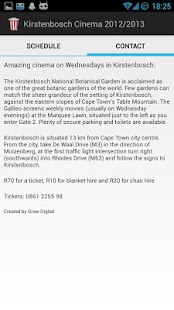 Free Kirstenbosch Cinema 2012/13 APK for Android