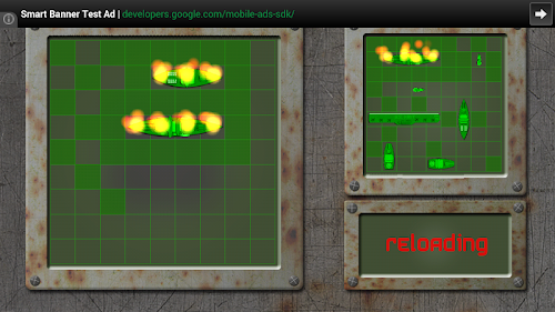 Android application Battleship screenshort