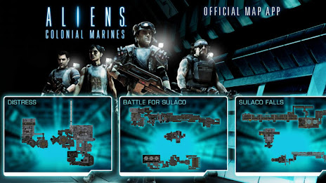 Map guide for Aliens Colonial Marines poster 1