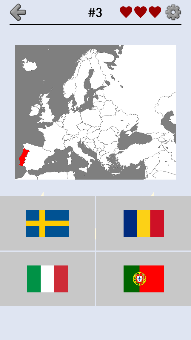 Android application European Countries - Maps, Flags and Capitals Quiz screenshort