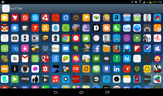 Ios7 Flat (APEX NOVA GO THEME) v1.1.0 