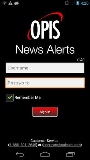 OPIS Mobile News Ticker