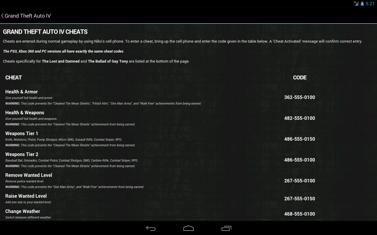 Cheats for GTA - Android Apps on Google Play