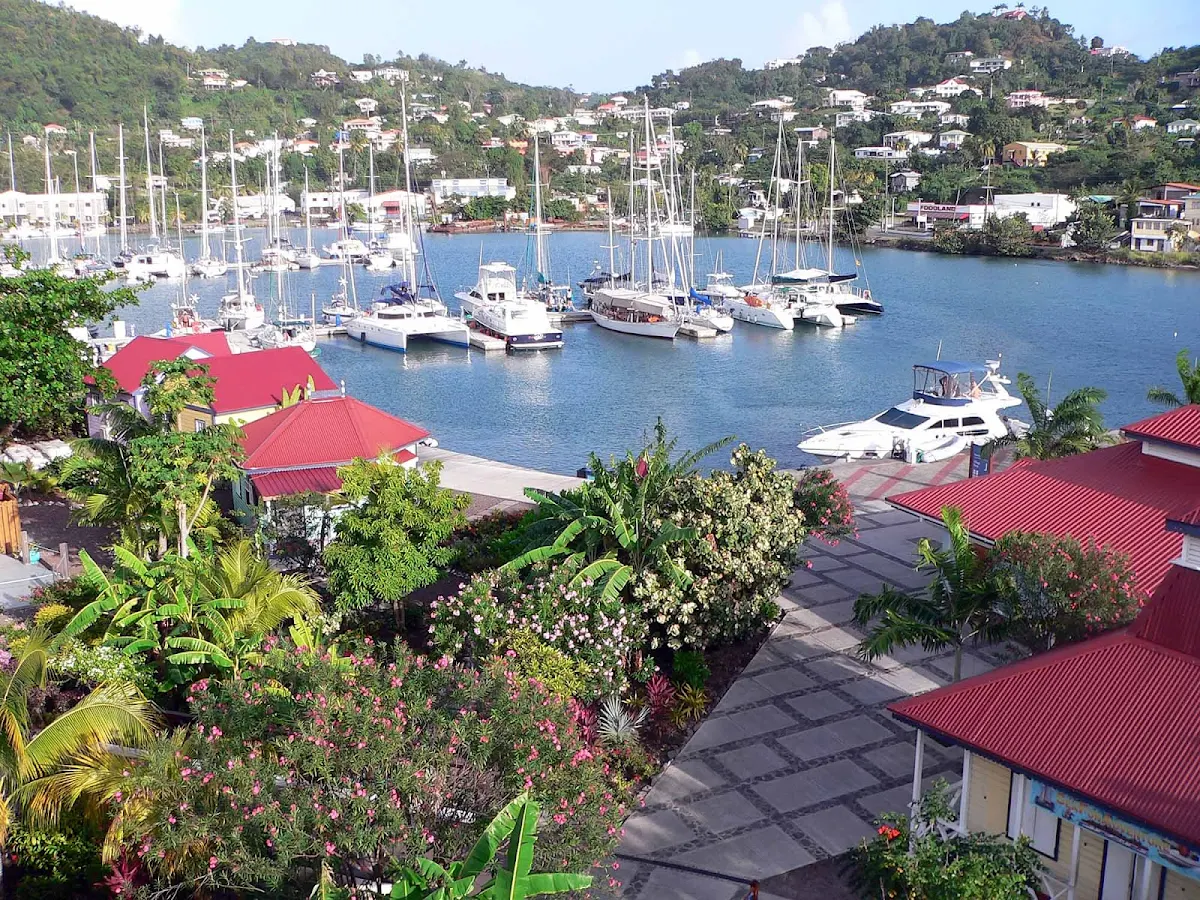 port-louis-grenada - Port Louis Marina on the outskirts of the capital city St. George's in Grenada. 