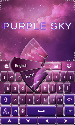 【免費生活App】Purple Sky GO Keyboard Theme-APP點子