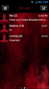 How to get GO SMS Evil Red Theme 1.1 unlimited apk for bluestacks