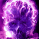 Purple Glowing Hellfire Skull