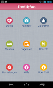 Android-Anwendung TrackMyFast 5:2 Diet Screenshot