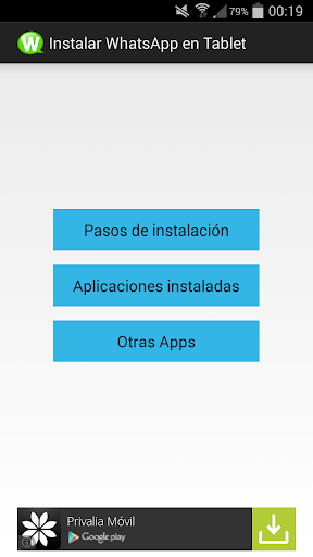 Instalar WhatsApp en tablets