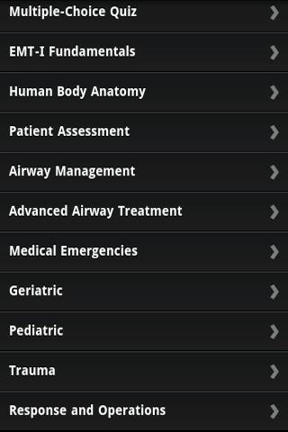 EMT-Basic Guide &amp; Quiz Screen 2