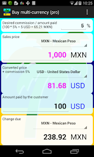 Give change multi-currency Screen 3