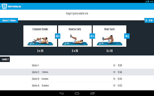 Runtastic Six Pack Addominali Screenshot