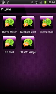 download GO SMS PRO THEME Purple Gloss free