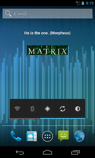 The Matrix Quote Widget