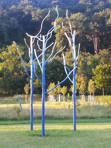 Blaue Bäume