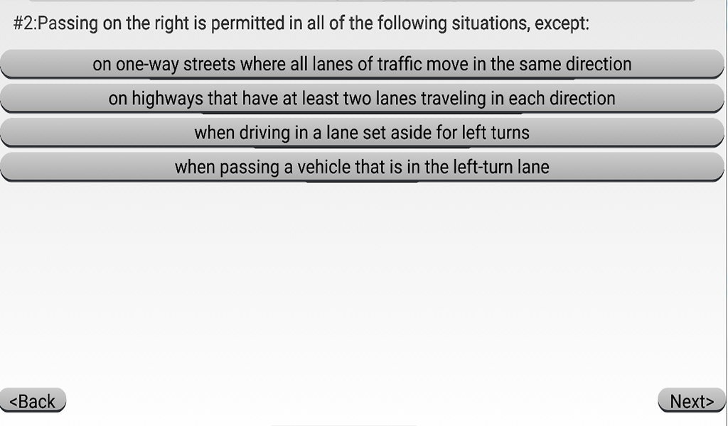 Nevada drivers license written test answers