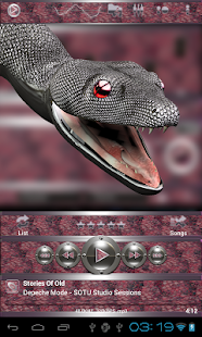 poweramp skin red snake Screenshots 7