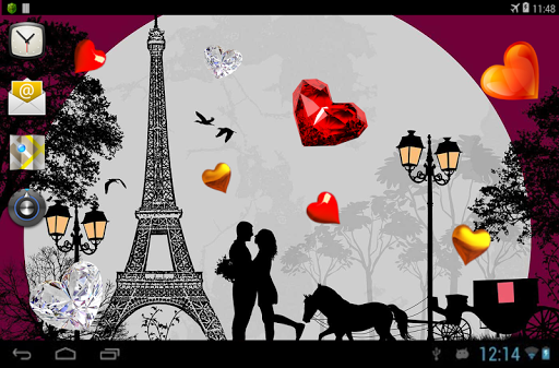 【免費個人化App】Valentine Paris live wallpaper-APP點子