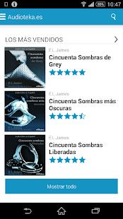 Captura de pantalla de la aplicacion Android Audioteka