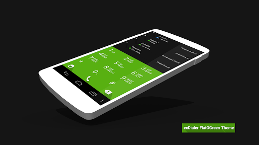 【免費個人化App】ExDialer Theme FlatOGreen-APP點子