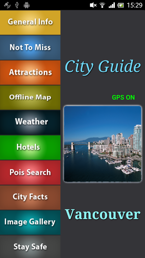 Android application Vancouver Offline Guide screenshort