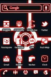 ADW Theme Glow Legacy Red Pro poster 4