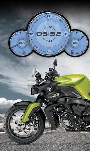 BMW K1200R Moto Clock Widget