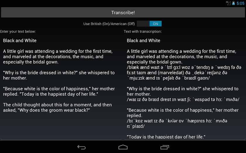 Phonetizer Screen 3