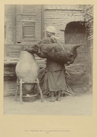 Waterdrager giet water in een kruik, Caïro