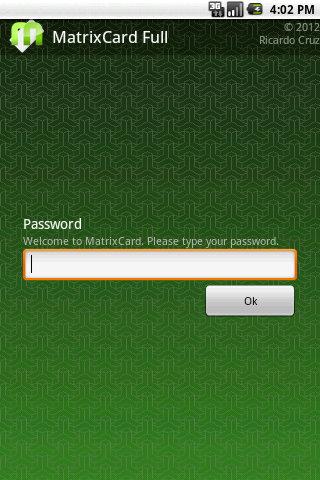 Android application MatrixCard (Full) screenshort