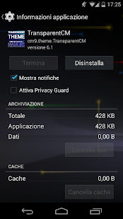 CM10/CM11 Transparent Theme - screenshot thumbnail