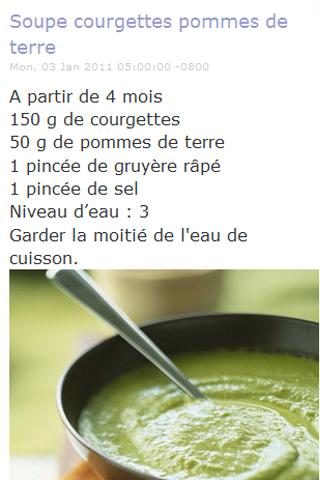 Mes recettes vapeur pour bébé Screen 2