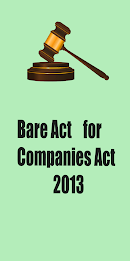 Bare Act for Companies Act2013 poster 1