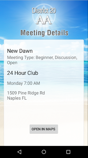 【免費生活App】District 20 AA Meetings-APP點子