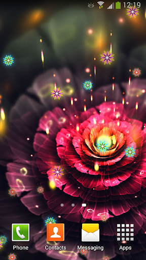 Neon Flowers Live Wallpaper