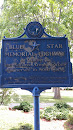 Blue star Memorial Highway plaque