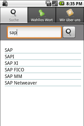 Android application German IT &amp;Computer Dictionary screenshort