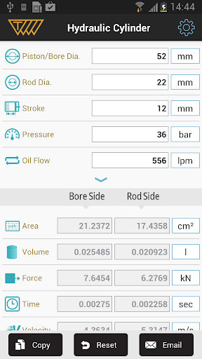 【免費生產應用App】Hydraulic Cylinder Calculator-APP點子