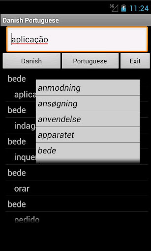 Danish Portuguese Dictionary