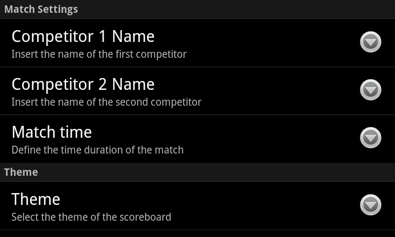 Jiu Jitsu Scoreboard Pro Screen 2