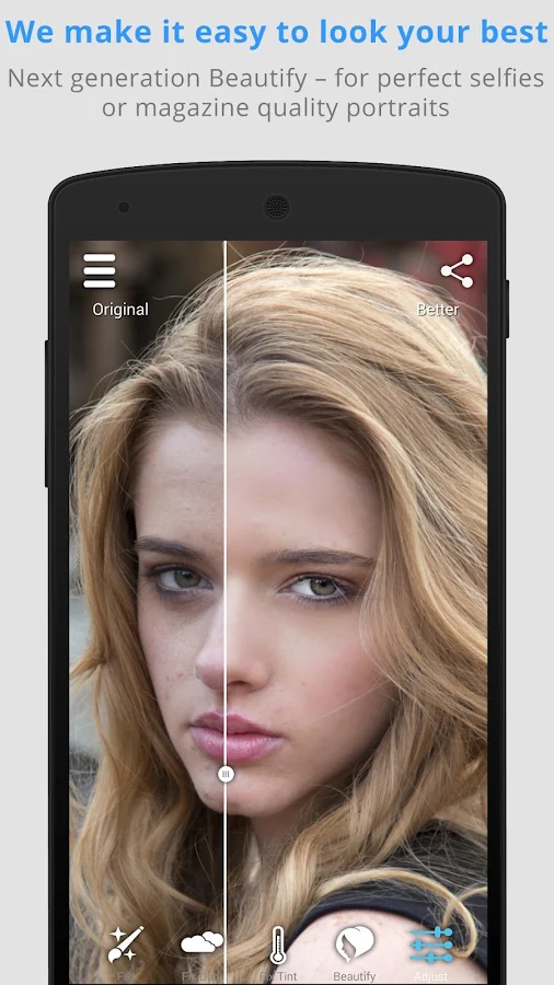 Perfectly Clear for Android az bilinen ama işini iyi yapan kaliteli fotoğraf efekt fotoğraf düzenleme uygulaması APK İndir - androidliyim