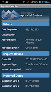 GDS Appraisal Screenshots 3