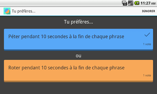 Qu'est-ce que tu préfères... Screenshots 0