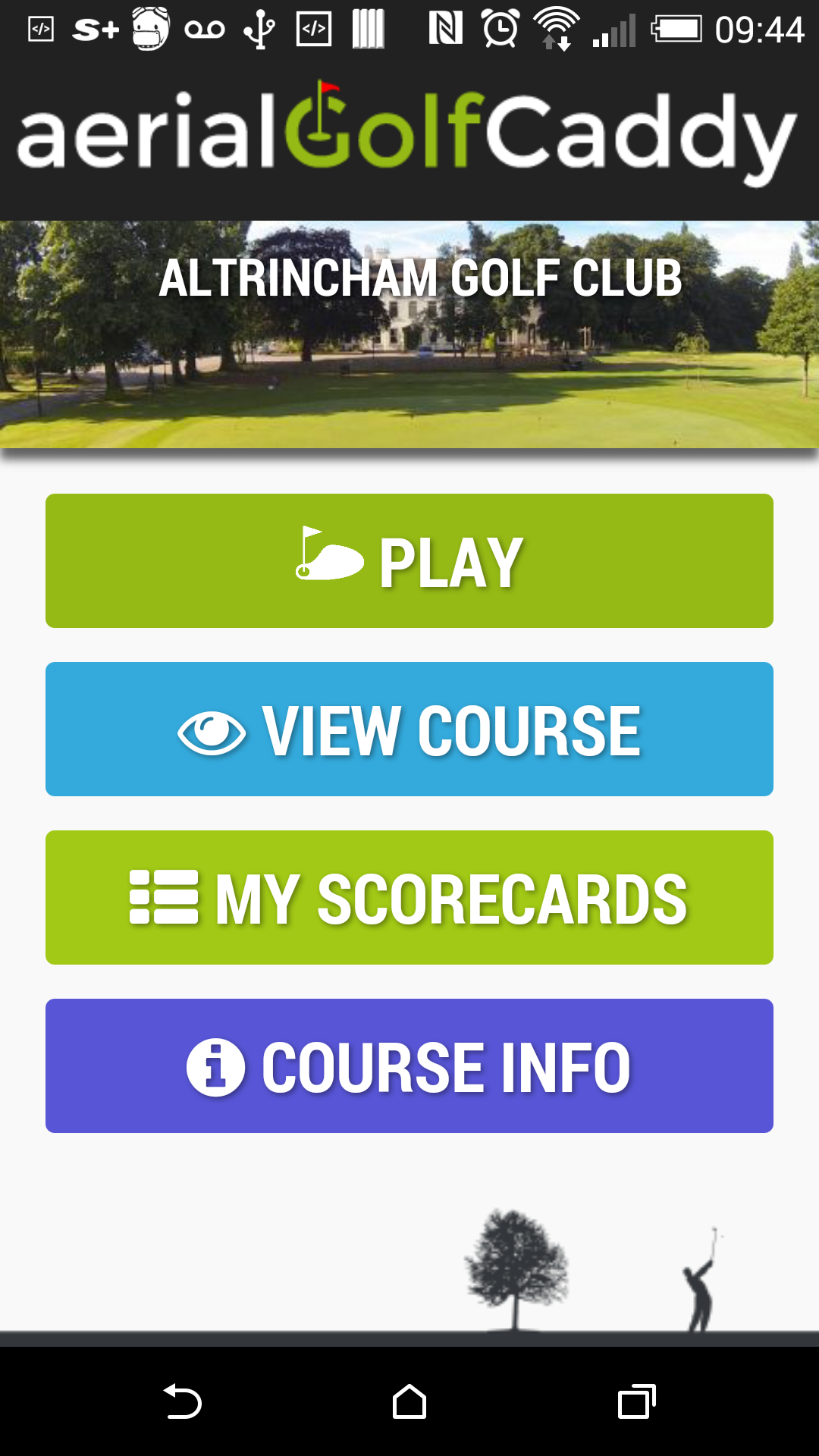 Android application Altrincham - AerialGolfCaddy screenshort